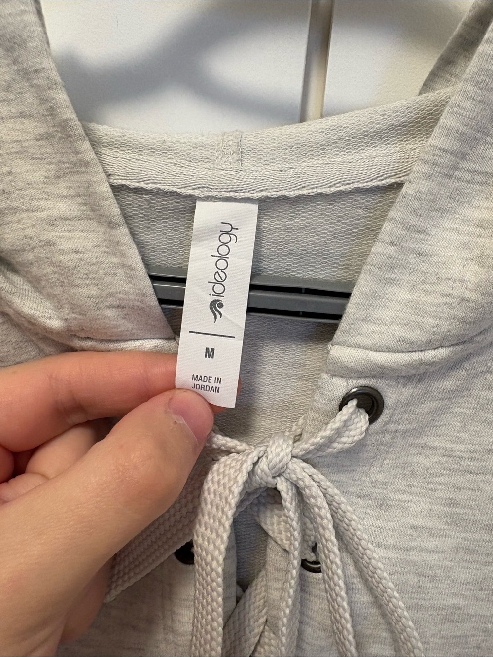 Ideology Women’s Light Gray Hoodie - Picture 2 of 6